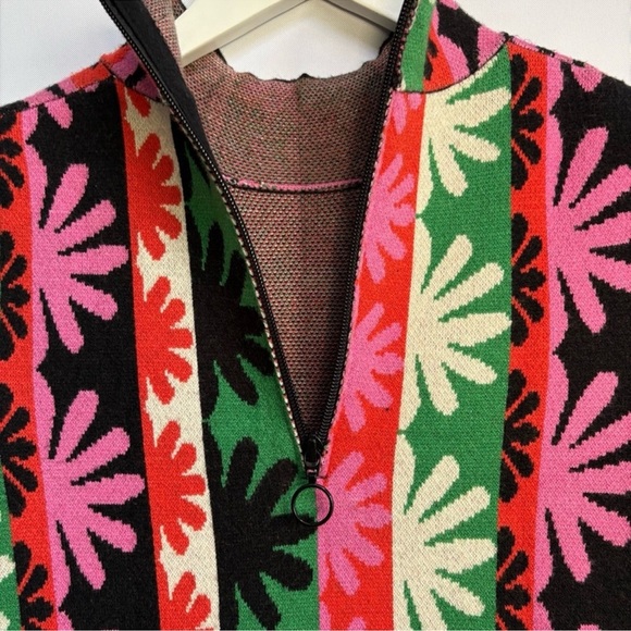 NWT Anthropologie The Nina Short-Sleeve Mock-Neck Mod Mini Dress - Multiple🟤🥨 - Picture 10 of 12